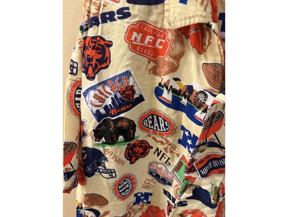 Vintage Chicago Bears NFL Button-Up Shirt Size L - Picture 4 of 5